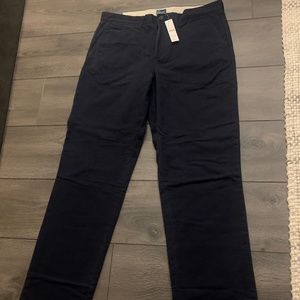 JCrew Flannel-Lined Navy Chinos - New with Tags